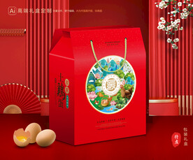 土鸡蛋包装 土特产礼盒