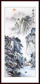 源远流长山水画