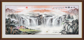 山水画山水风景