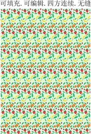 清新水果图案 服装印花