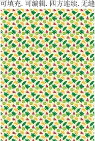 热带植物 水果图案