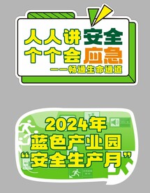 安全生产月手举牌异形牌