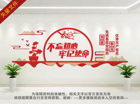 不忘初心牢记使命文化墙