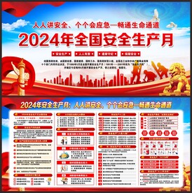 2024年安全生产月宣传栏