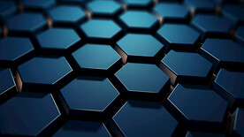 蓝黑色规则平铺菱形