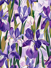 涂鸦花卉图案素材