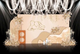 香槟色婚礼背景