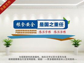 粮食安全宣传墙