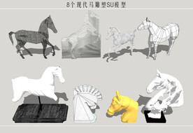 现代马雕塑