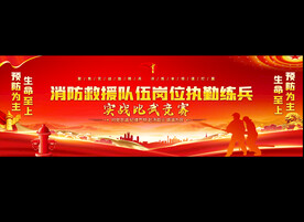消防岗位练兵展板