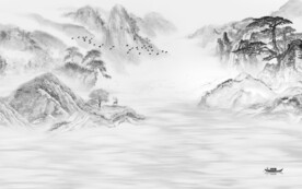 人气 最新灰色山水 TiF分层