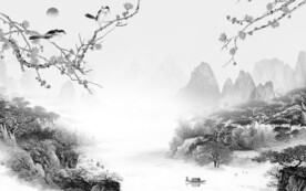 大气 最新灰色山水 TiF分层