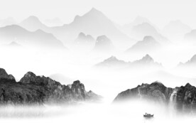 新传 高档灰色山水 TiF分层