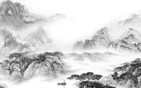 最新 高档灰色山水 TiF分层