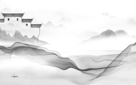 高雅 高档灰色山水 TiF分层