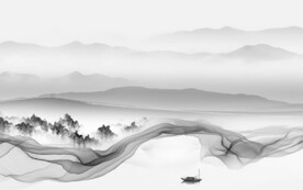 爆款 新传灰色山水 TiF分层