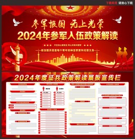 参军展板