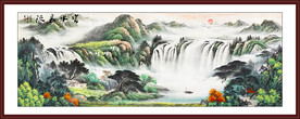 大好河山山水画