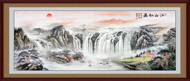 中堂山水画