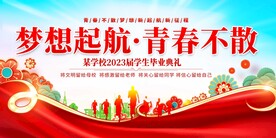 大学毕业典礼展板