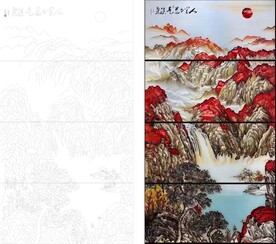 艺术玻璃鸿运当头