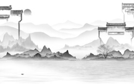 高档 新款灰山水画 TIf分层