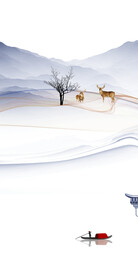 意境 山水中式玄关 TiF分层