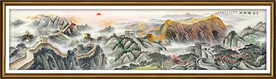 巨幅长城国画
