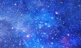蓝色宇宙星空背景墙