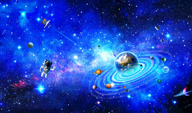 科幻太空宇航员