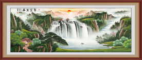 聚宝盆风水画