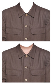 男深色衬衫证件照衣服素材