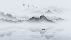 中国风水墨风景画