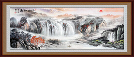 大厅山水画