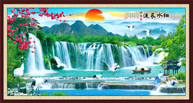 山水画流水生财