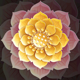 牡丹天花板天顶壁画