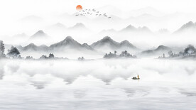 禅意水墨新中式山水