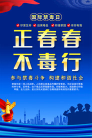 学校社区禁毒宣传海报