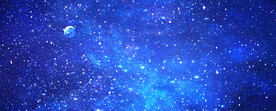 巨幅蓝色星空背景
