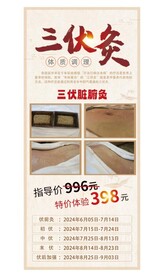 三伏灸展架