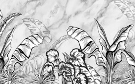 小清新现代简约电视背景墙