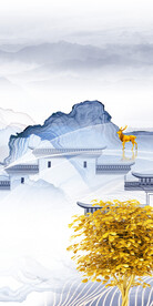 大气 新传山水玄关 TIF分层