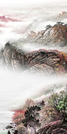 高雅 中式高清玄关 TiF分层