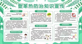 夏季预防疾病登革热与防蚊展板