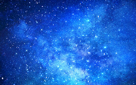 蓝色星空图