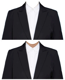 女西装证件照衣服素材