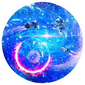 星空桌球软膜背景