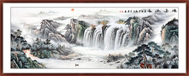 大厅中堂山水画