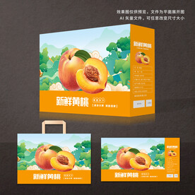 黄桃包装 桃子礼盒