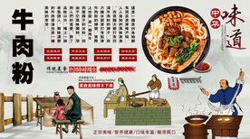 牛肉粉背景墙